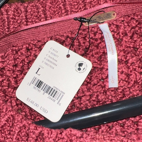 Free People Bonfire Burgundy Cable Knit Cardigan - Picture 6 of 7